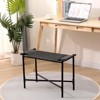 FONTOI Rectangle Rope Ottoman, Woven Footstool for Living Room Bedroom, Black, 11.42"*17.32"*23.62" - 2 of 4