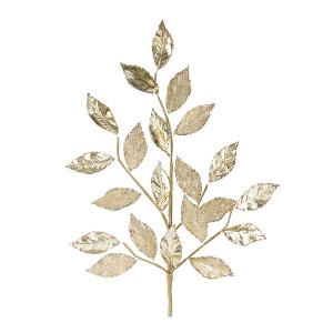 Melrose Glittered Leaf Spray (Set of 2) - 1 of 3