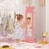 Infans Kids Vanity Set Princess Makeup Dressing Table and Chair Set w/ Coat Rack - 4 of 4