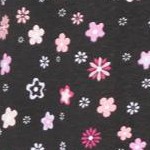 black multi floral