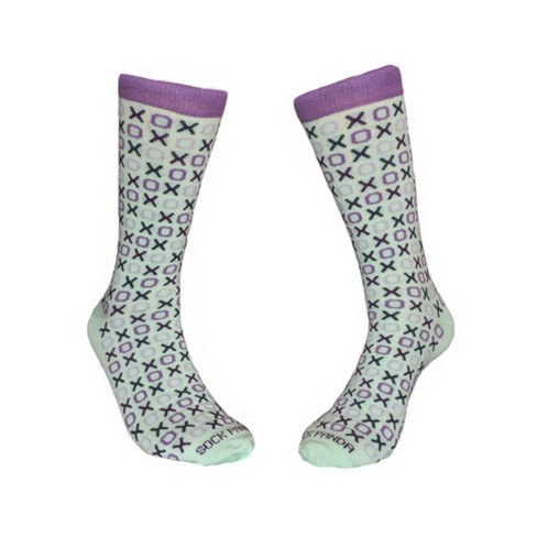 Hugs and Kisses (xoxo) Love Patterned Office Socks from the Sock Panda (Men's Sizes Adult Large) - image 1 of 4