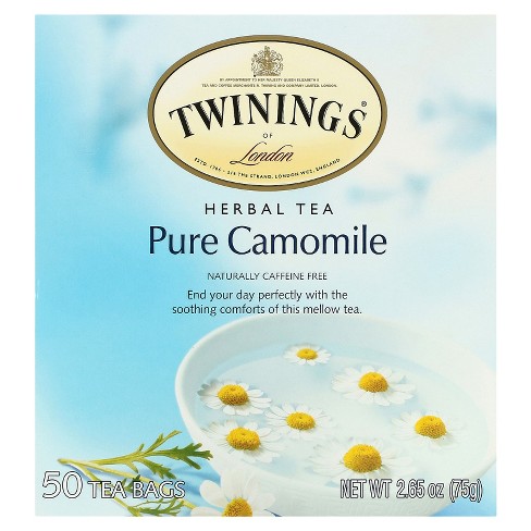 Twinings Pure Camomile Herbal Tea - Naturally Caffeine-free Camomile Tea  Bags Individually Wrapped, 50 Count Ea : Target