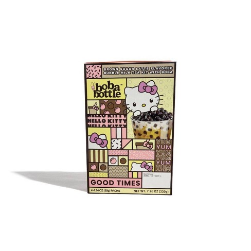 Hello Kitty Boba Kit Brown Sugar Latte - 4pk / 7.76oz : Target