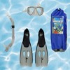 Pool Master 3pc Kona Adult Pro Silicone Swimming Pool Scuba and Snorkeling Set - Medium - Gray - 2 of 4