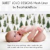 Sweet Jojo Designs Boy, Girl, Unisex/Gender Neutral BreathableBaby Breathable Mesh Crib Liner Baby Nursery Woodland Pine Tree Green and White - 3 of 4