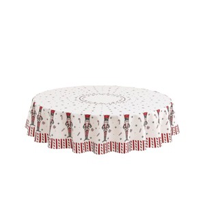 Avanti Linens Nutcracker Candy 70" Round Tablecloth - 1 of 3