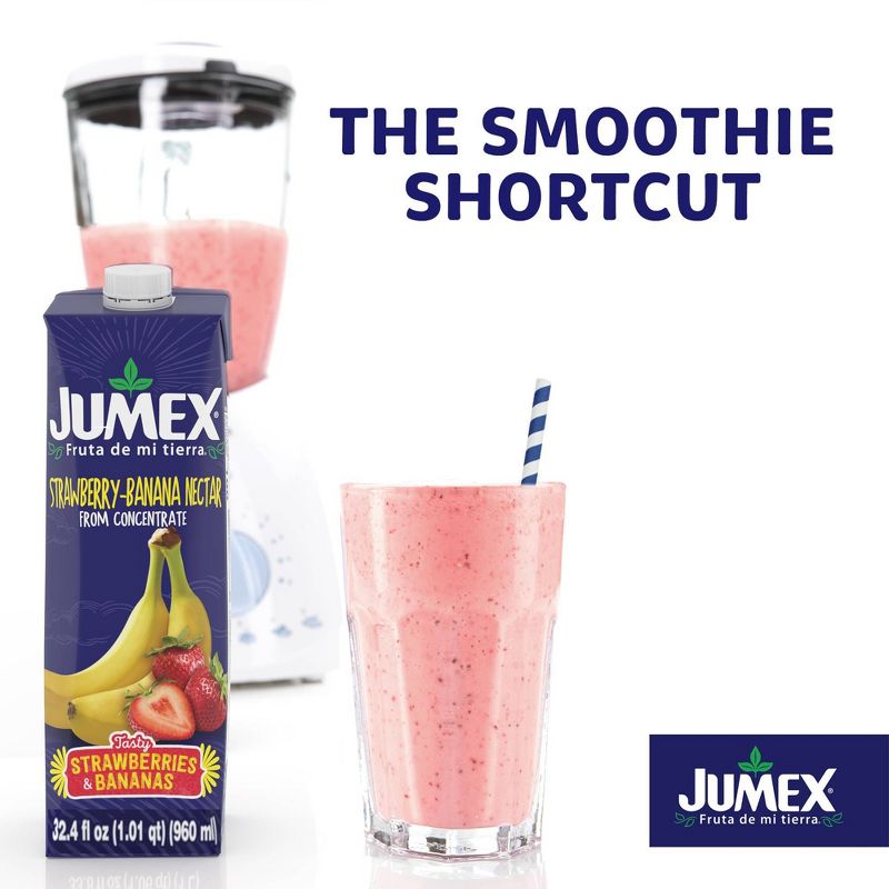 Jumex Strawberry Banana Nectar - 32.4 fl oz Carton, 2 of 4