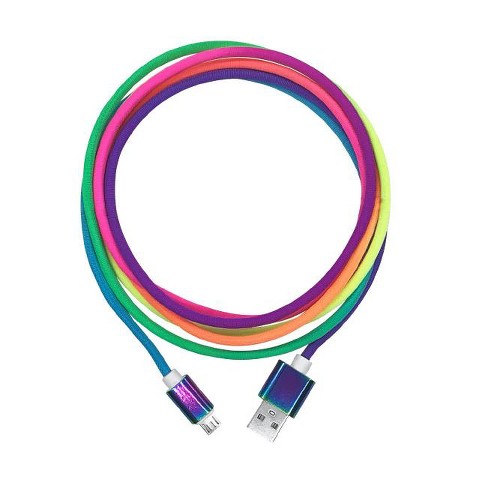 Ciao Tech 2A 10 ft Rainbow Rounded Type-C USB Cable - image 1 of 2