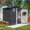 Mlmh & Kngwa 72.6"H Steel Utility Tool Shed Storage House - 2 of 4