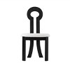 Accent Chairs Set Of 2,Accent Chairs Modern,Dining Chairs Wood,Sheep Plush Dining Chair,Furniture Indoor-Maison Boucle - 4 of 4