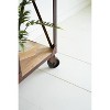 Iron and Wood Alternating Shelf Display with Casters – 76.5" Tall Storage Unit by Kalalou - 4 of 4