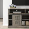58" TV Stand With Storage Cabinet And Shelves, TV Console Table Entertainment Center With Sliding Doors, TV Console Table For Living Room Bedroom - 4 of 4