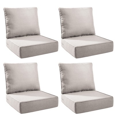 Gymojoy 24x24x6" Outdoor Cushion Patio Chair Furniture Cushion 28D High Density Sponge Cushion with Removable Cover Cushion Replacement