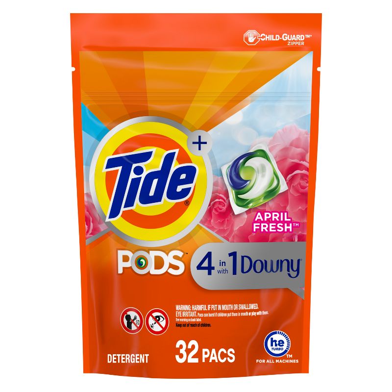 Tide Pods Laundry Detergent Pacs - Downy April Fresh, 1 of 12