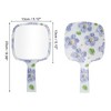 Unique Bargains Durable Square Handheld Mirror Purple White 1 Pc - 2 of 3