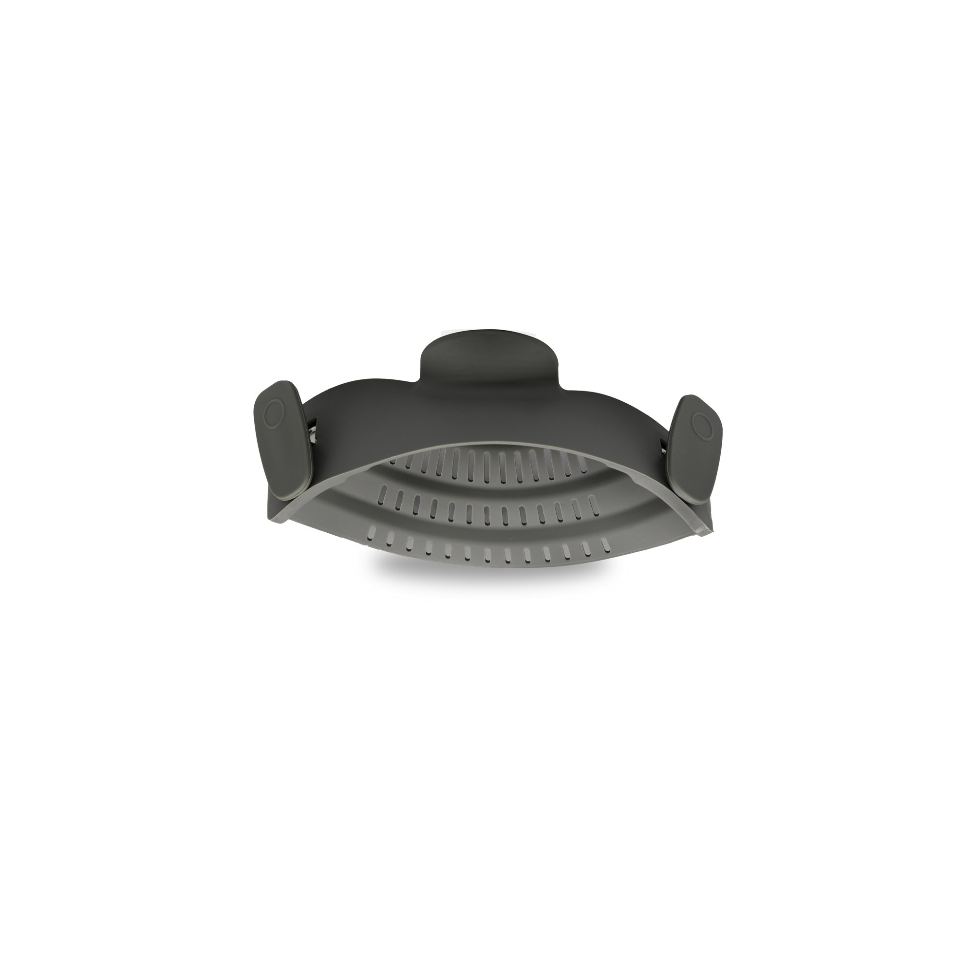 Cheer Collection Heat Resistant Snap-On Pot Strainer, Gray