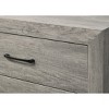 Gulches Contemporary Rustic Gray Nightstand - 2-Drawer Wooden Bedside Table with Wood Grain Finish, 21.6"W x 15.9"D x 23.6"H (Simple Assembly) - 3 of 4