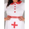 HalloweenCostumes.com 2X Women Women's Plus Classic Nurse Costume, Caregiver Uniform Halloween Outfit, White/Red - 4 of 4