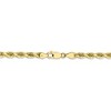 Black Bow Jewelry Men's 5mm, 10k Yellow Gold Diamond Cut Solid Rope Chain Bracelet - 3 of 4