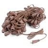 Novelty Lights Globe Outdoor String Lights with 100 suspended Sockets Suspended brown Wire 100 Feet - 2 of 4