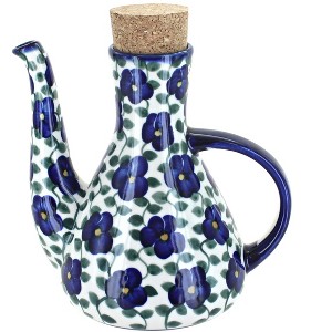 Blue Rose Polish Pottery 7S WR Unikat Olive Oil Container - 1 of 1