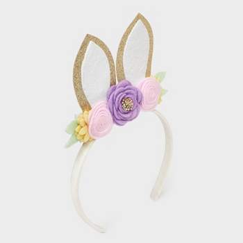 Toddler Girls' Bunny Ear Headband - Cat & Jack™ White