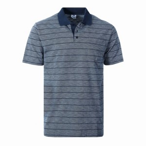 Gioberti Men's Regular Fit Yarn Dye Striped Short Sleeve Polo Shirt With Pocket - 1 of 3