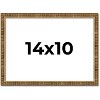 PosterPalooza | Photo Size Textured Gold Picture Frame - UV Acrylic, Foam Board Backing, Hanging Hardware - 3 of 4