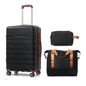 Lightweight Expandable ABS Hardshell Suitcase with TSA Lock, Spinner Wheels, and Telescopic Handle, Hardside Luggage for Men Women - 1 of 4