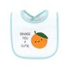 Hudson Baby Infant Girl Cotton Terry Drooler Bibs with Fiber Filling, Fruits, One Size - 3 of 4