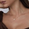 Delicate Heart Pendant Necklace, 14K Gold Plated Dainty Chain, Gift for Women - 2 of 4