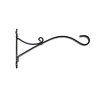 Wrought Iron Fleur De Lis Heavy Duty Wall Bracket Black Powder Coated Finish - Achla Designs - 2 of 4