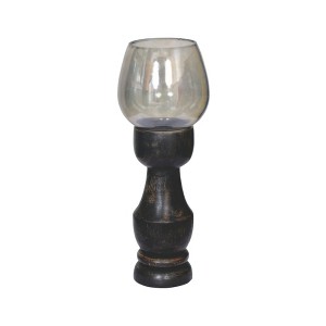 VIP Wood 9.5 in. Multicolor Duality Contoured Candle Holder - 1 of 1