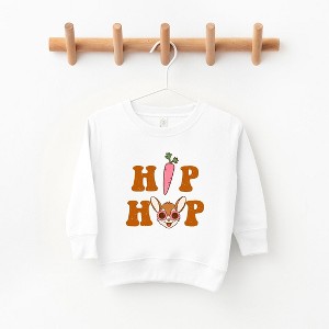The Juniper Shop Hip Hop Bunny With Glasses Toddler Graphic Sweatshirt - 1 of 2