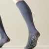 Anna-Kaci Women's 2-Pack Long Ribbed Non-Slip Socks with Grip Soles for Indoor Comfort and Support - 3 of 4