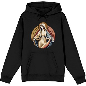 Virgin Mary  Adult Long Sleeve Hoodie - 1 of 3