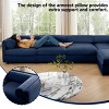 Modern Modular Sectional Sofa with 1 Storage Ottomans 4 Seater Chenille Sofa Couch with Contemporary Cylindrica Arm for Living Room-Tanpinhause - 4 of 4