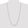 Black Bow Jewelry 2.75mm 10k Yellow Gold Flat Figaro Chain Necklace - 2 of 4