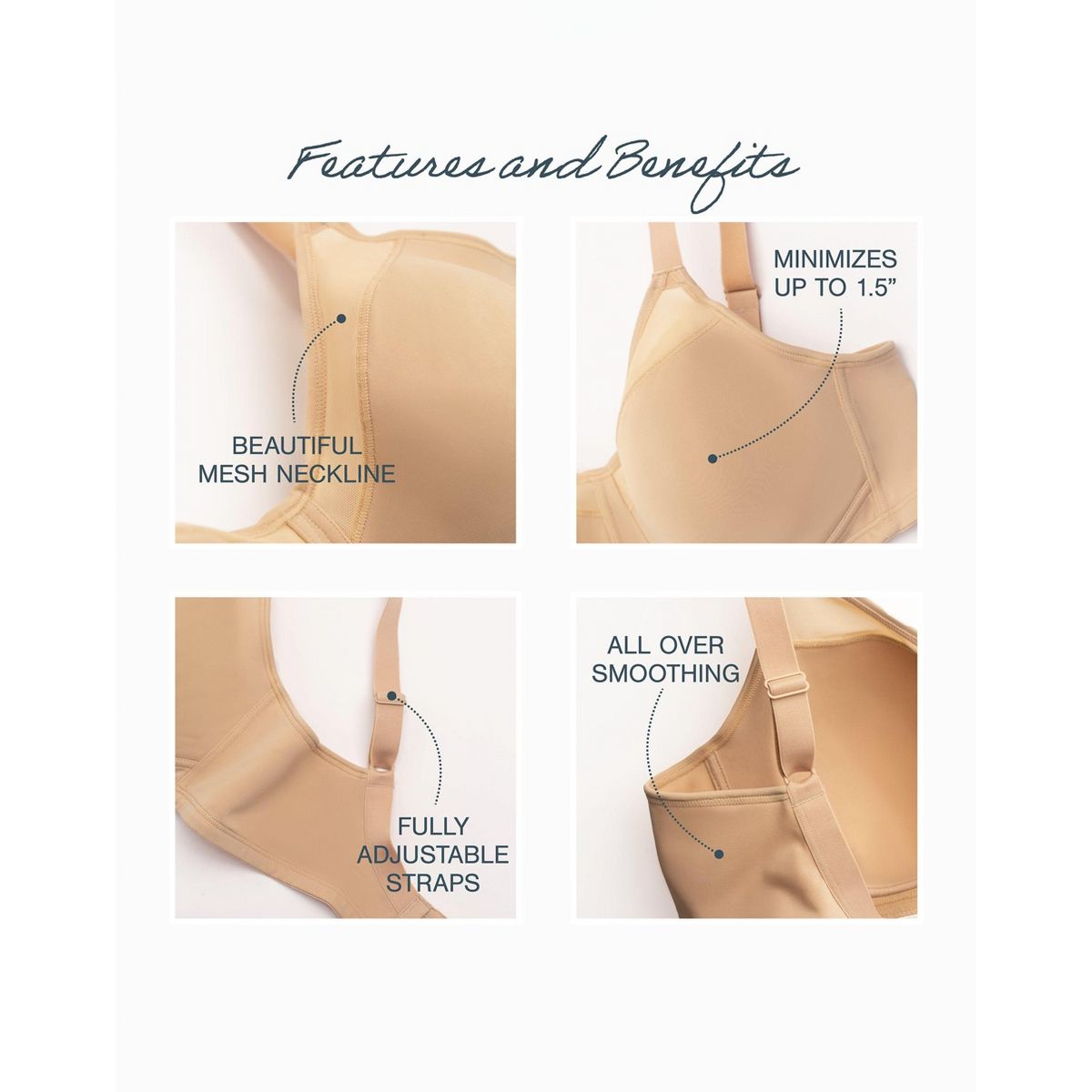 Playtex 18 Hour Smoothing Minimizer Wireless Bra - thumbnail 5