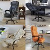 Sapphtopaz Executive Office Chair with Footrest PU Upholstered Recliner Chair with Lumbar Support & Arm Computer Ergonomic Chair for Home Office - 4 of 4
