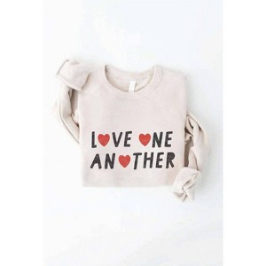 Women's Wo's Love One Another Sweatshirt - OAT COLLECTIVE - 1 of 1