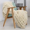 Catalonia 50"x60" Chunky Knit Blanket, Soft Plush Crochet Chenille Blanket, Knitted Yarn Blanket for Home Decor or Dorm Decor, Comfort Caring Gift - 3 of 4