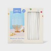 45ct 5.5" Hanukkah Menorah Wax Candles Pearlized White - Spritz™ - 3 of 3
