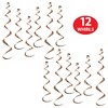 Beistle Rose Gold Twirly Whirlys, 24"-36", Pack of 12 - 4 of 4