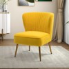 Quentin Velvet Accent Side Chair with Golden Metal Base | Karat Home - 2 of 4