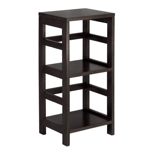 29 21 Leo Shelf Storage Or Bookcase 2 Tier Narrow Espresso Brown