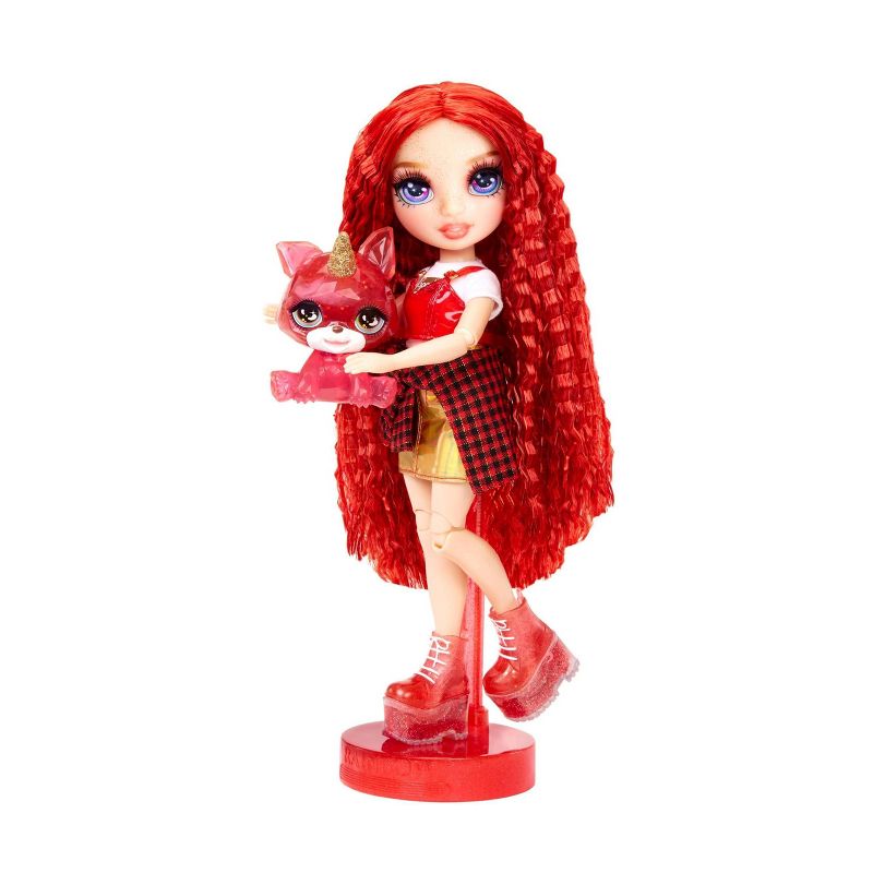 Rainbow High Ruby Red with Slime Kit &#38; Pet 11&#39;&#39; Shimmer Doll with DIY Sparkle Slime, Magical Yeti Pet and Fashion Accessories, 6 of 9