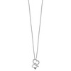 Black Bow Jewelry 1/4 Ctw Black & White Diamond Double Heart Necklace in Sterling Silver - 2 of 4