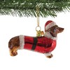 Kurt S. Adler 3.5 Inch Dog In Santa Suit Christmas Best Friend Tree Ornaments - 3 of 3