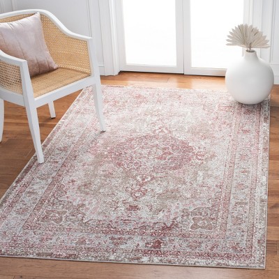 Ethereal Ivory Abstract 4' x 6' Synthetic Area Rug